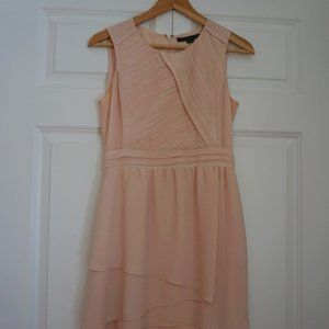 Women Chiffon Dress, Size Small, Korean Boutique Viki, Pinkish cream